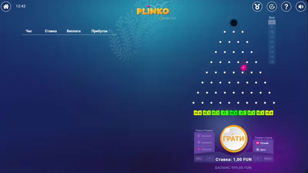 plinko гра