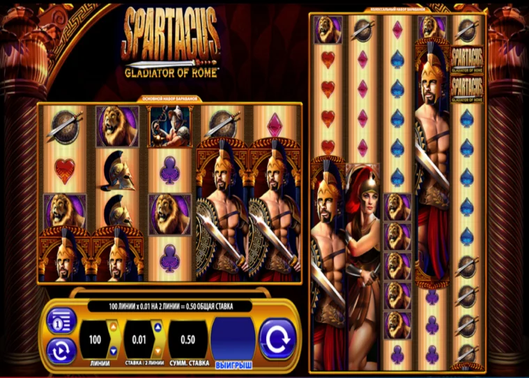 Ігровий автомат Spartacus Gladiator of Rome
